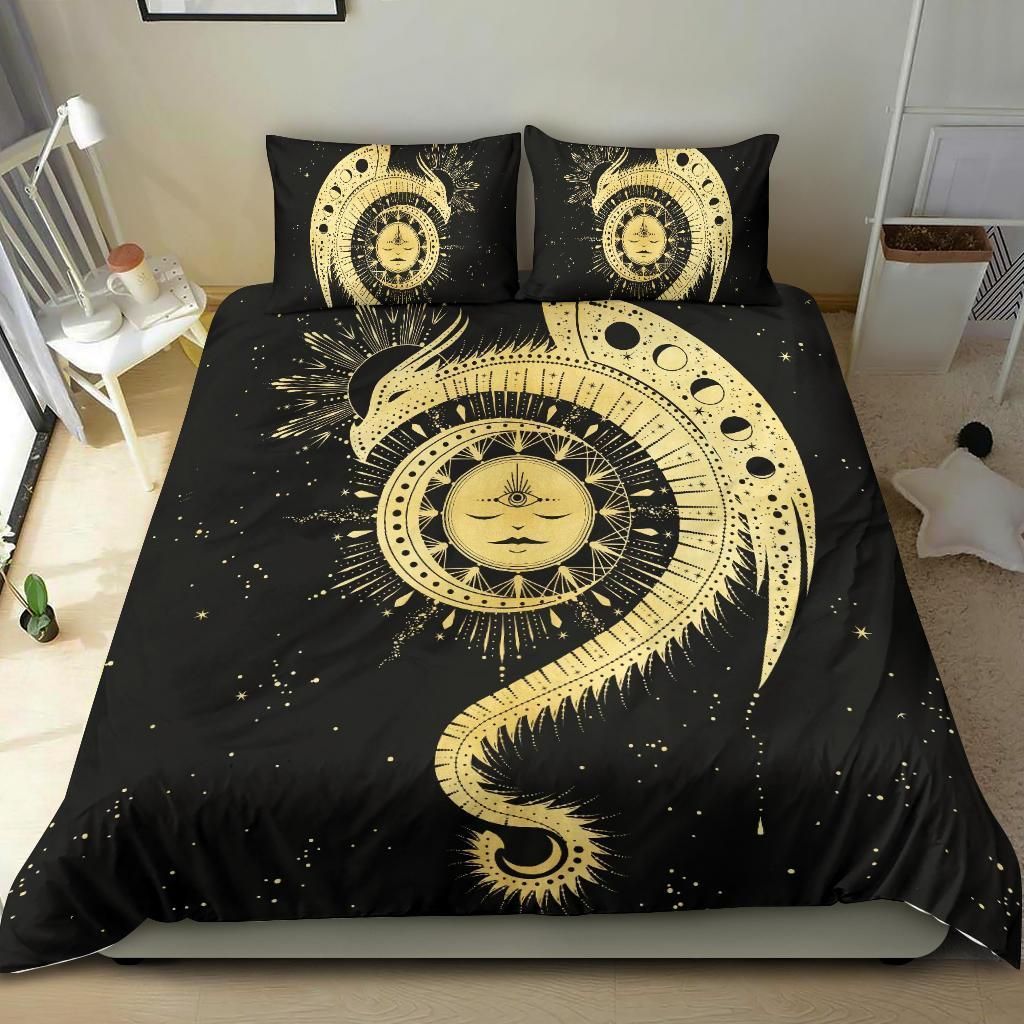 Moon Dragon Bedding Set