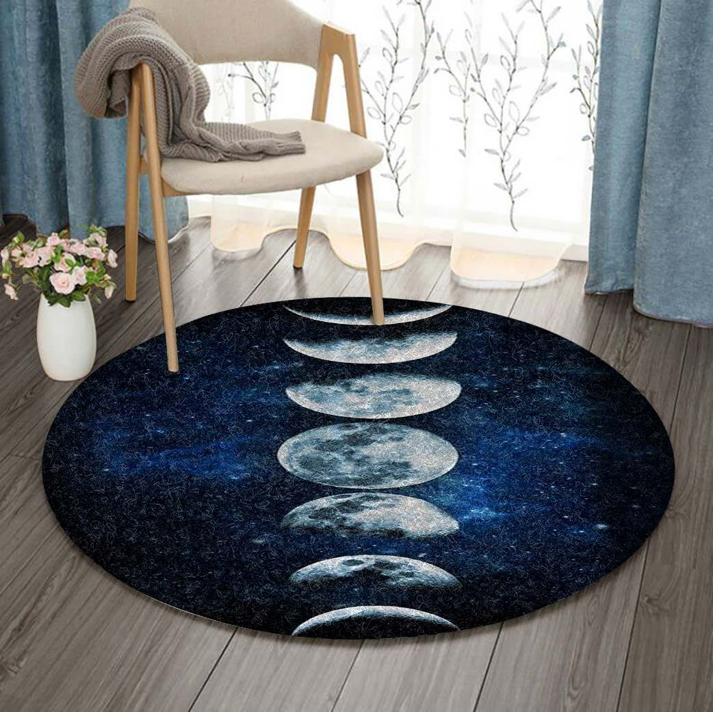 Moon Galaxy Round Carpet