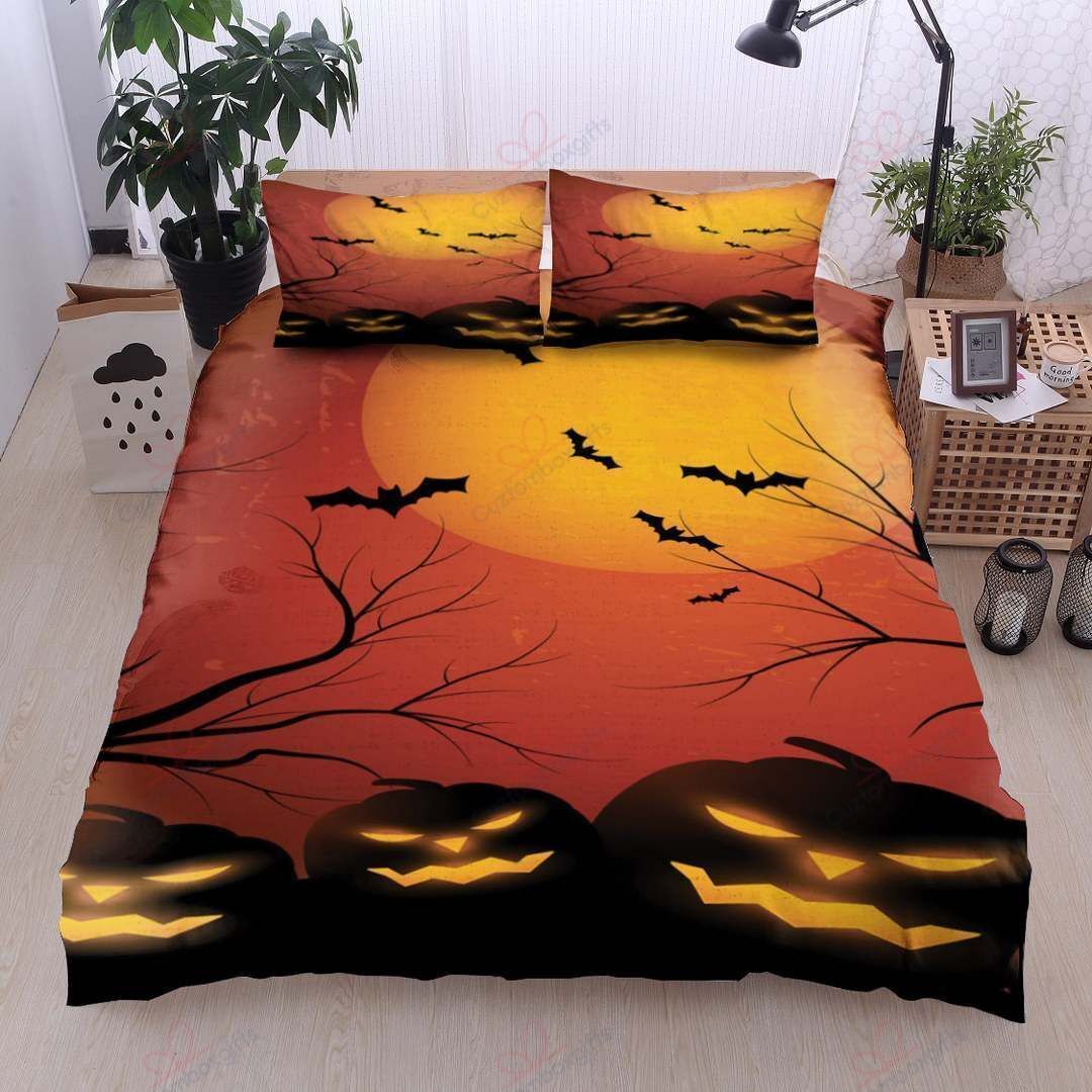 Moon Halloween Printed Bedding Set