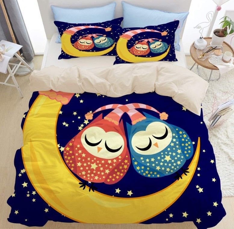Moon Owl Bedding Set