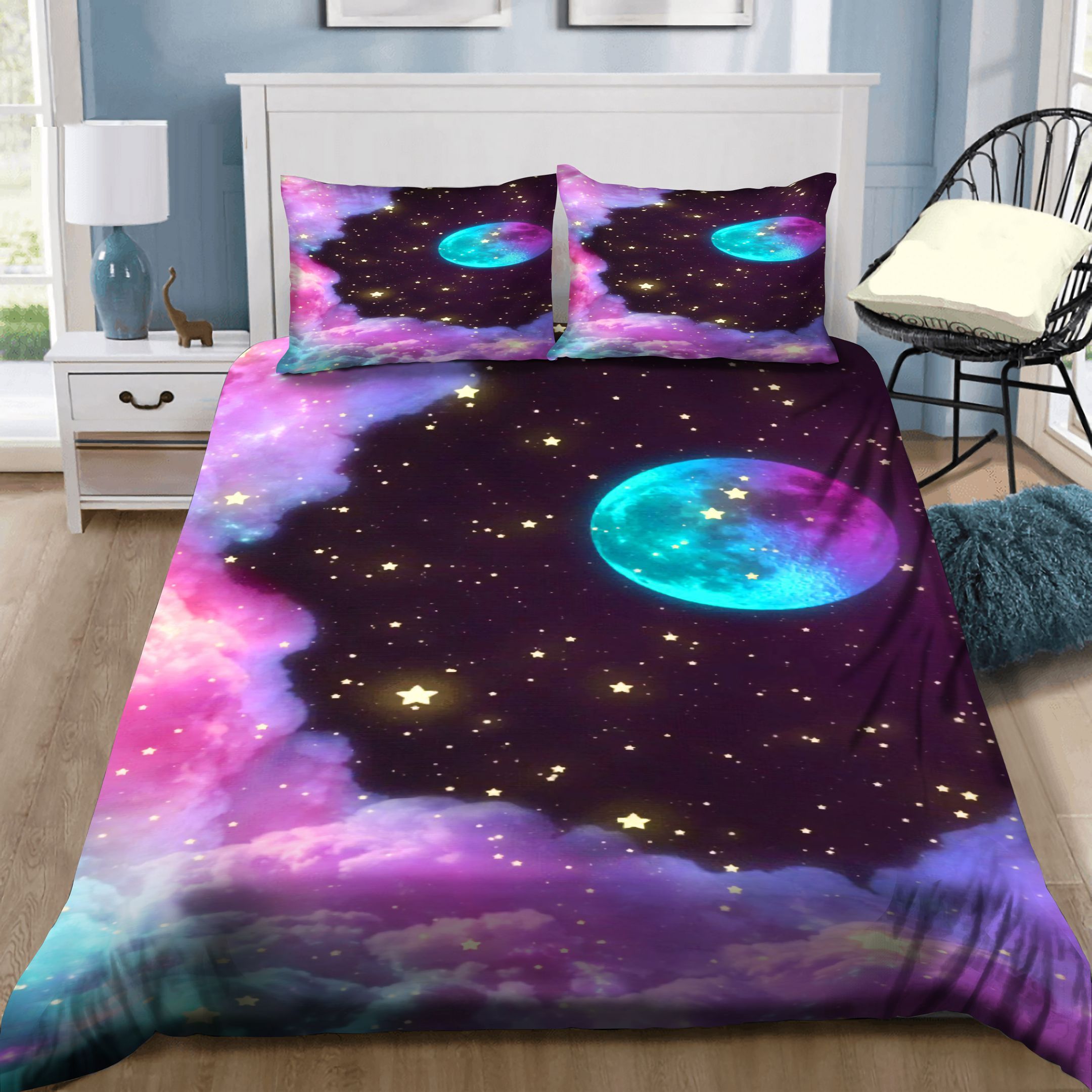 Moon Star Art Bedding Set