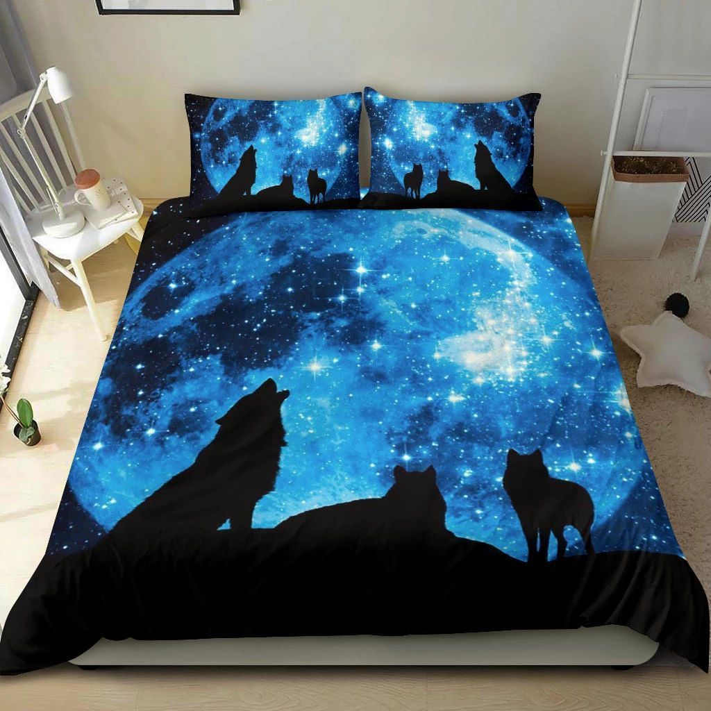Moon Wolf Bedding Set