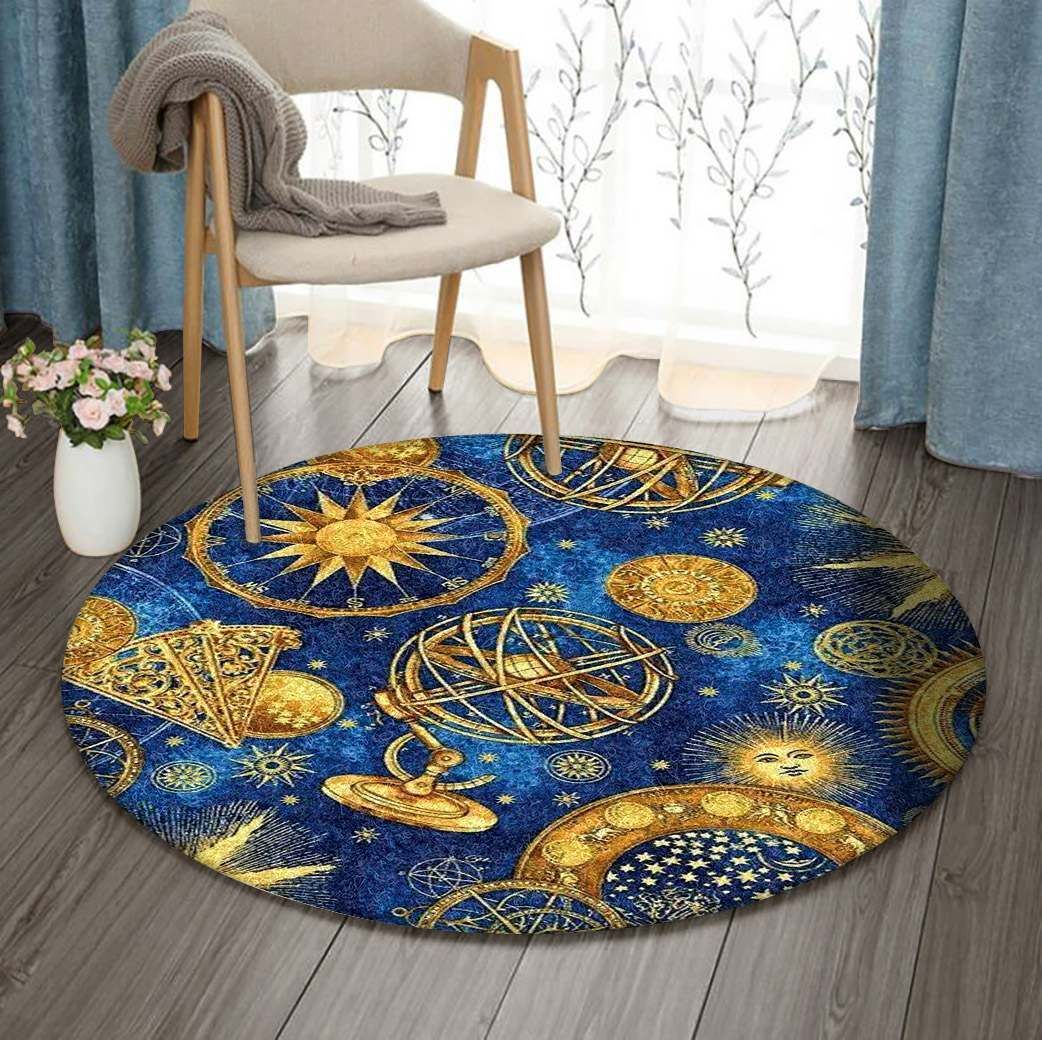 Moonsign Horoscope Sun Round Carpet