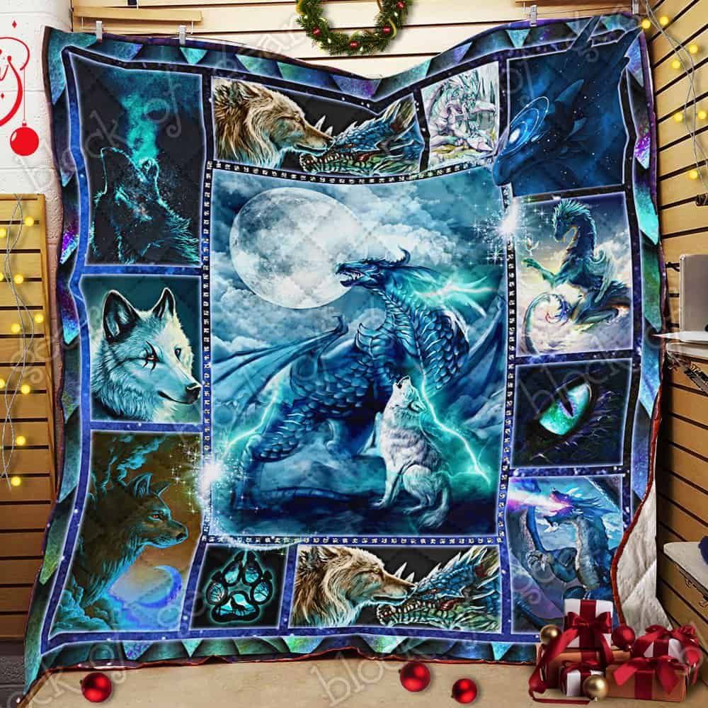 Moonsong Dragon Wolf GS-CL-NT2810 Quilt Balnket