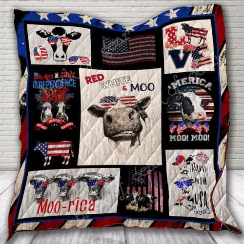 Moorica Cow CL19100566MDQ Quilt Blanket