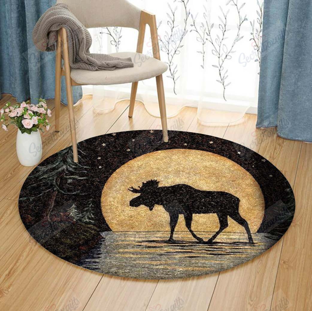 Moose Round Carpet