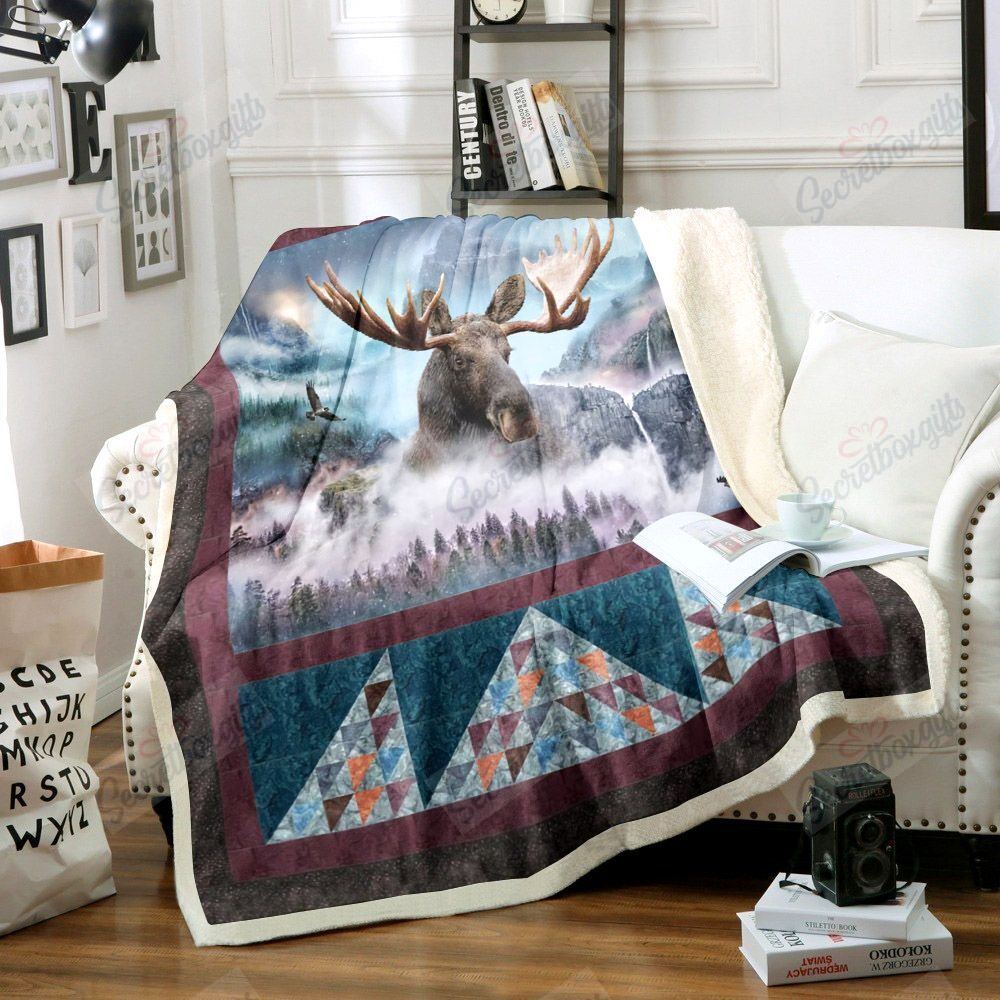 Moose Fleece Blanket