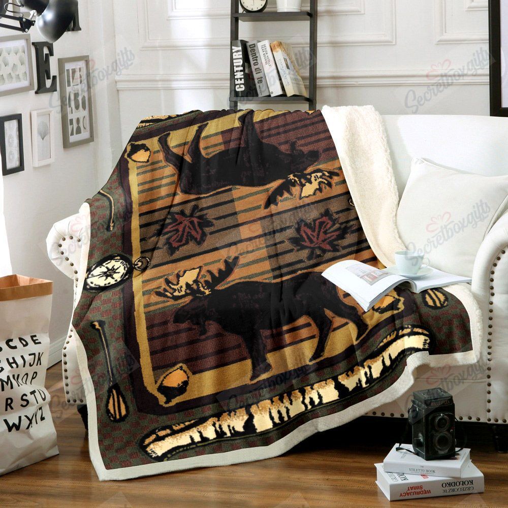 Moose Fleece Blanket