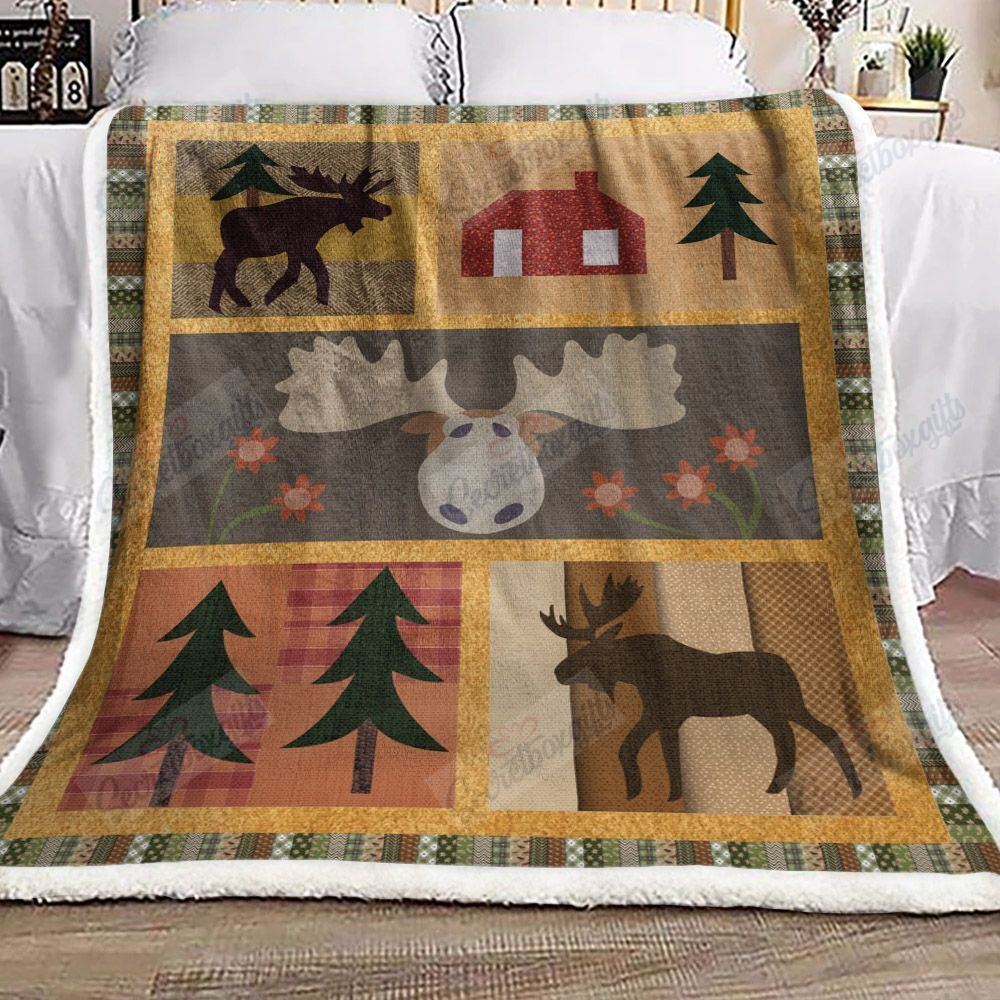 Moose Fleece Blanket