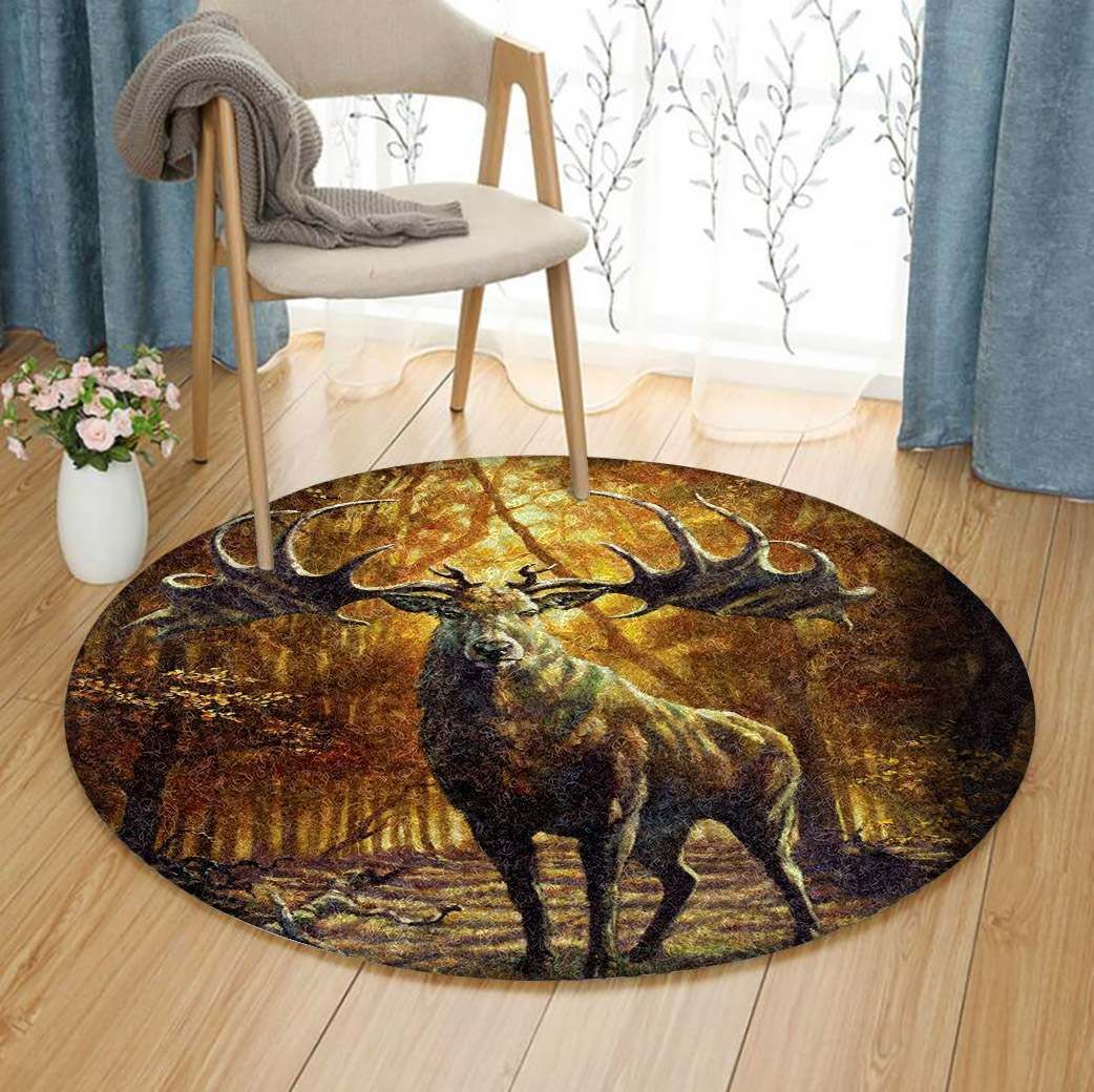 Moose Round Carpet