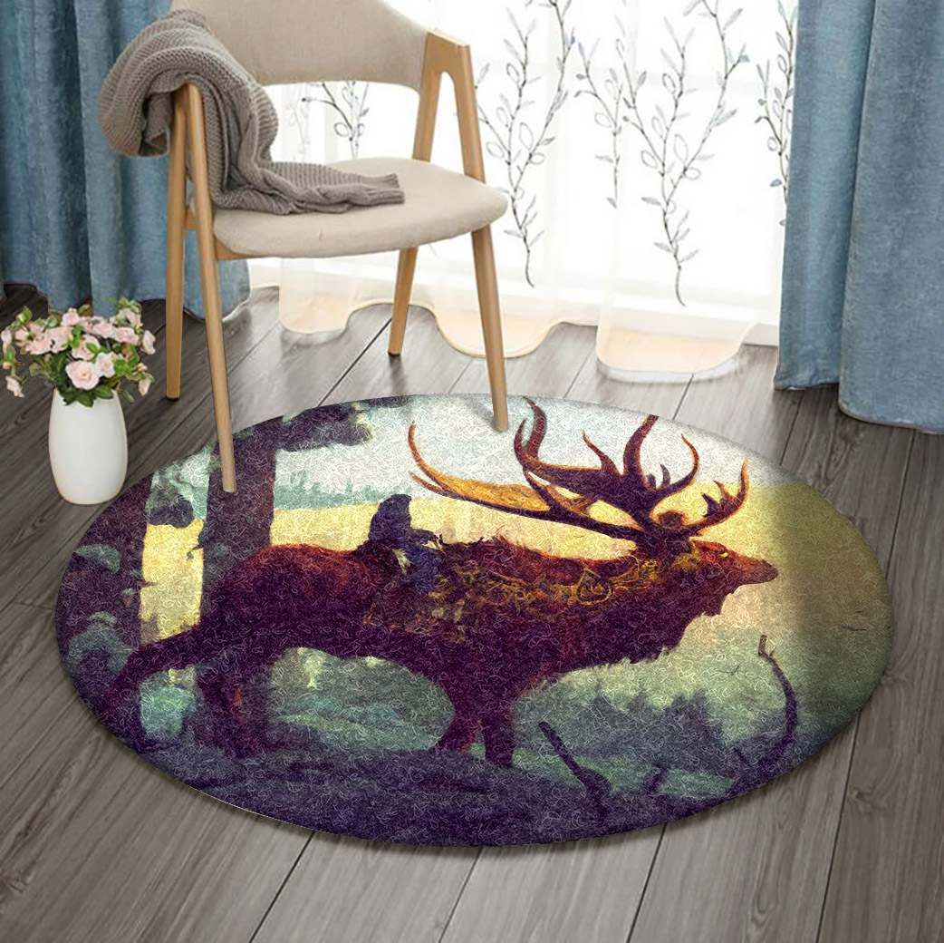 Moose Round Carpet