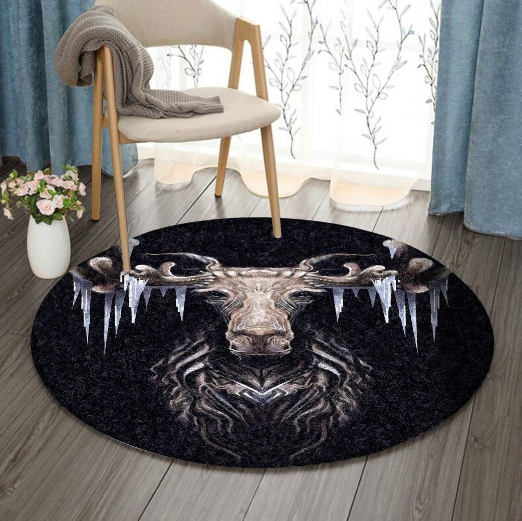 Moose Round Carpet