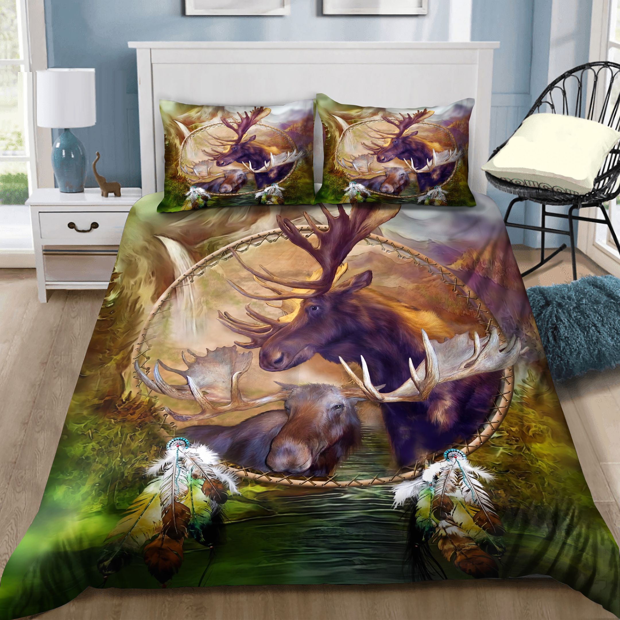 Moose Dreamcatcher Bedding Set