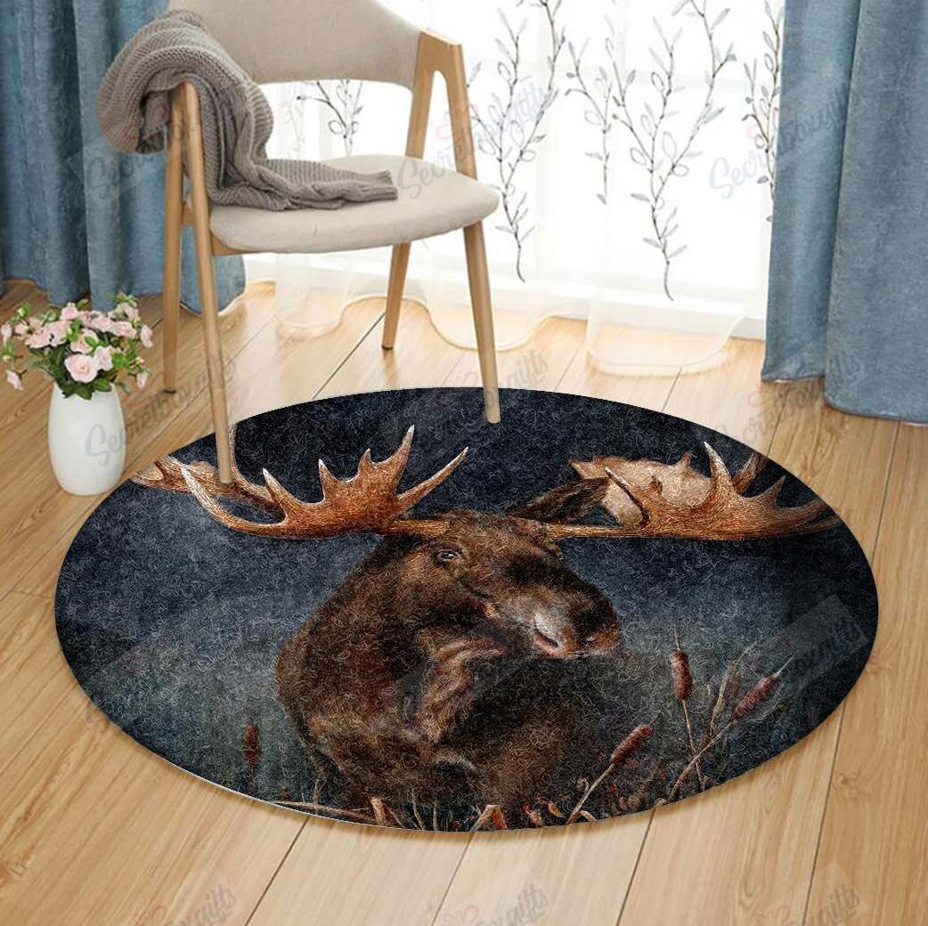 Moose Round Carpet