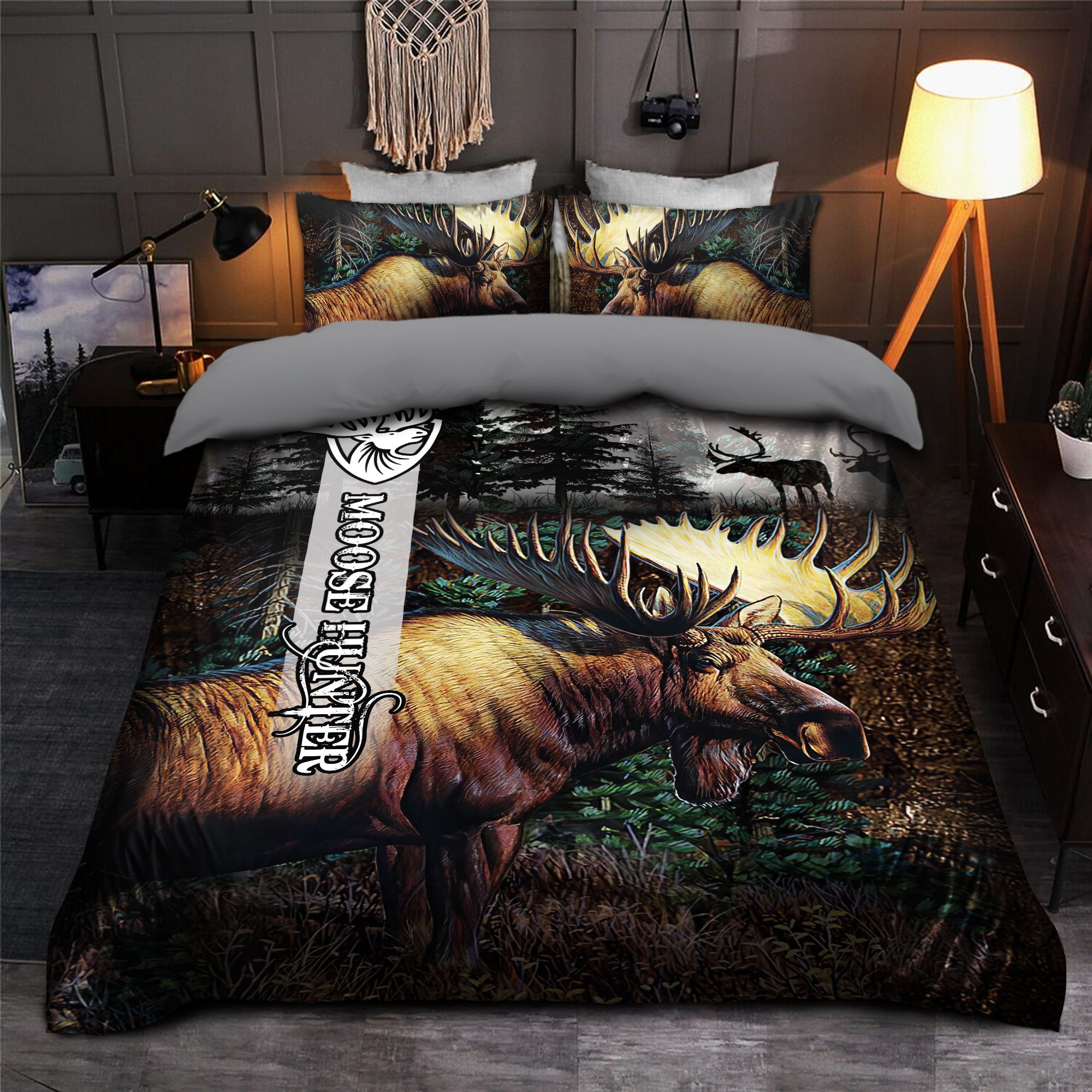 Moose Hunter Bedding Set
