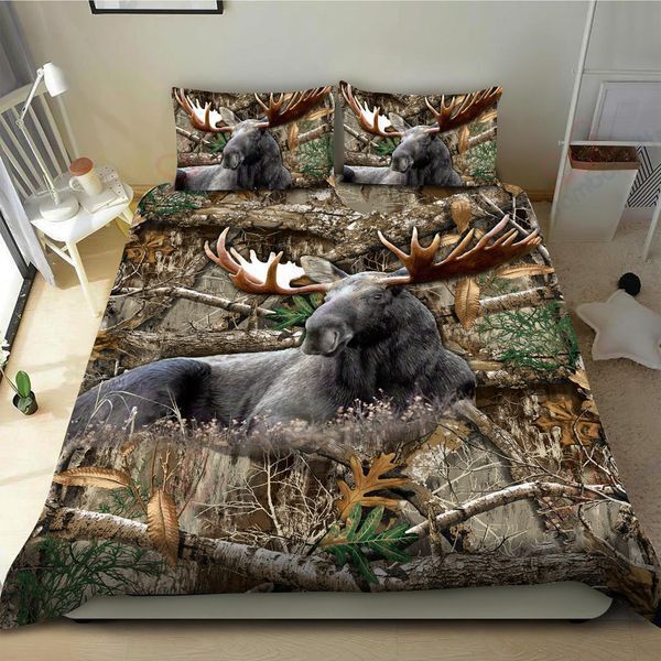 Moose Hunting Bedding Set