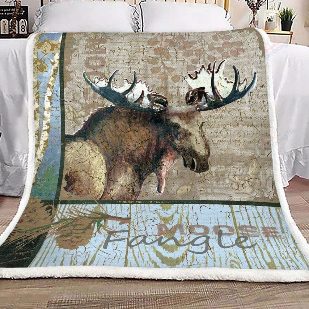Moose Fleece Blanket