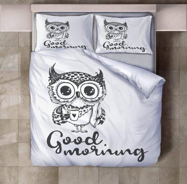 Morning Owl Bedding Set
