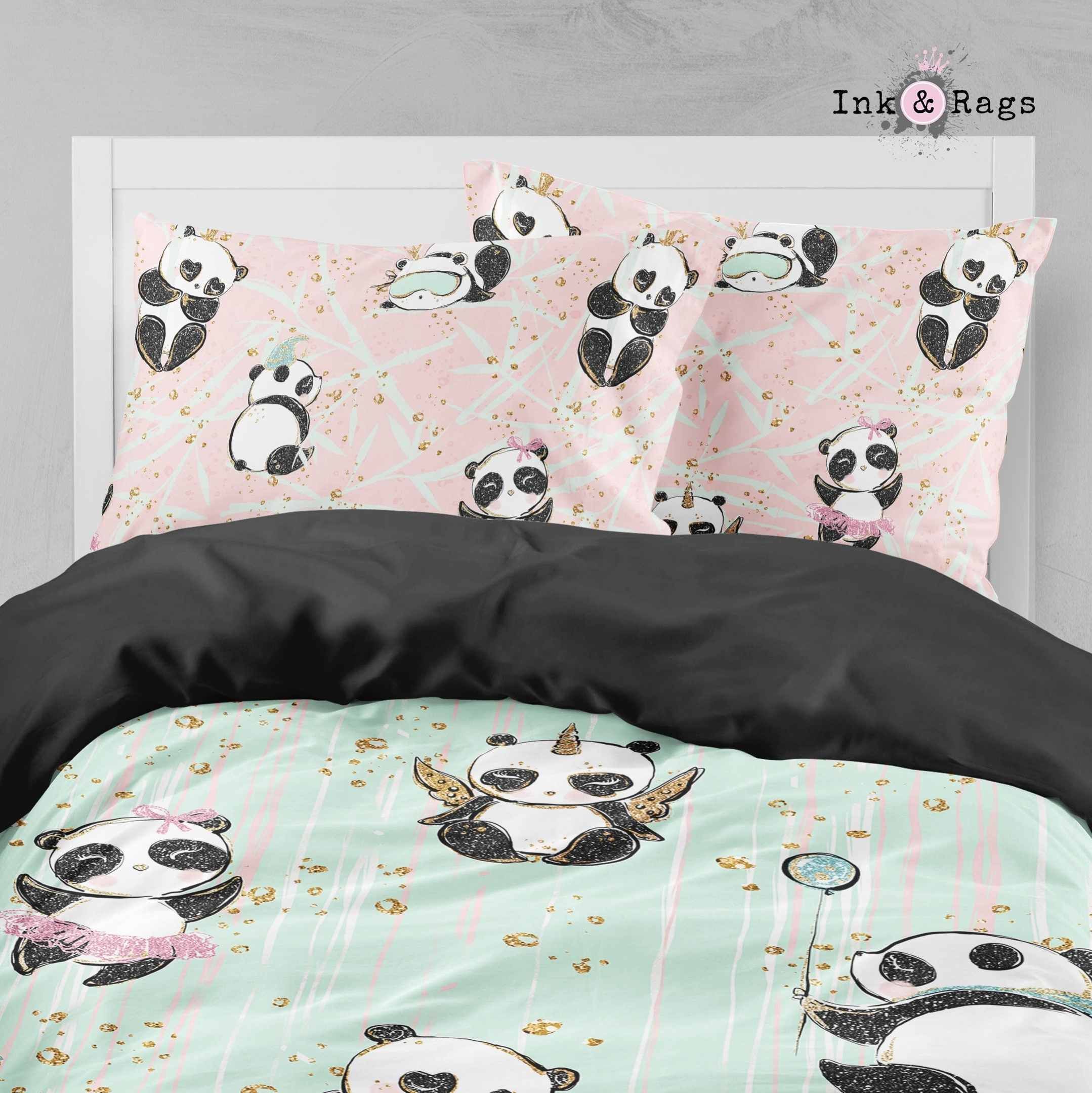 Morning Panda Big Kids Bedding Set