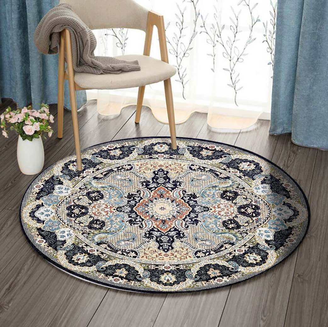 Morrocan Boho Round Carpet