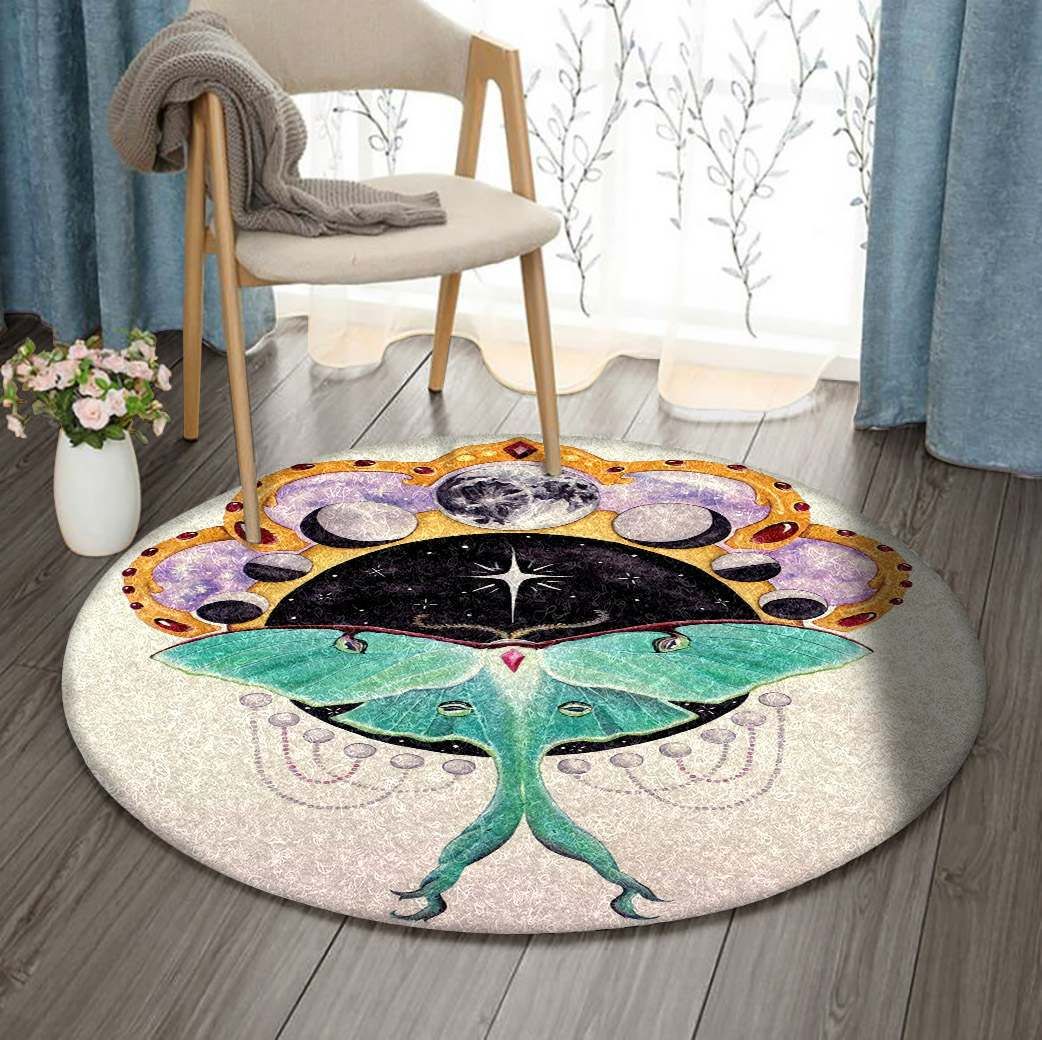 Moth Round Carpet