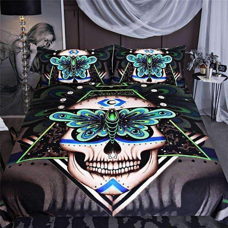 Moth Skull Bedding Set