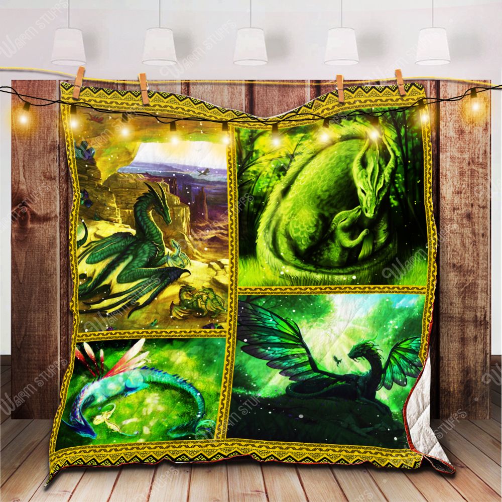Mother And Baby Dragon Quilt Blanket Kp Dhc1312619Dd