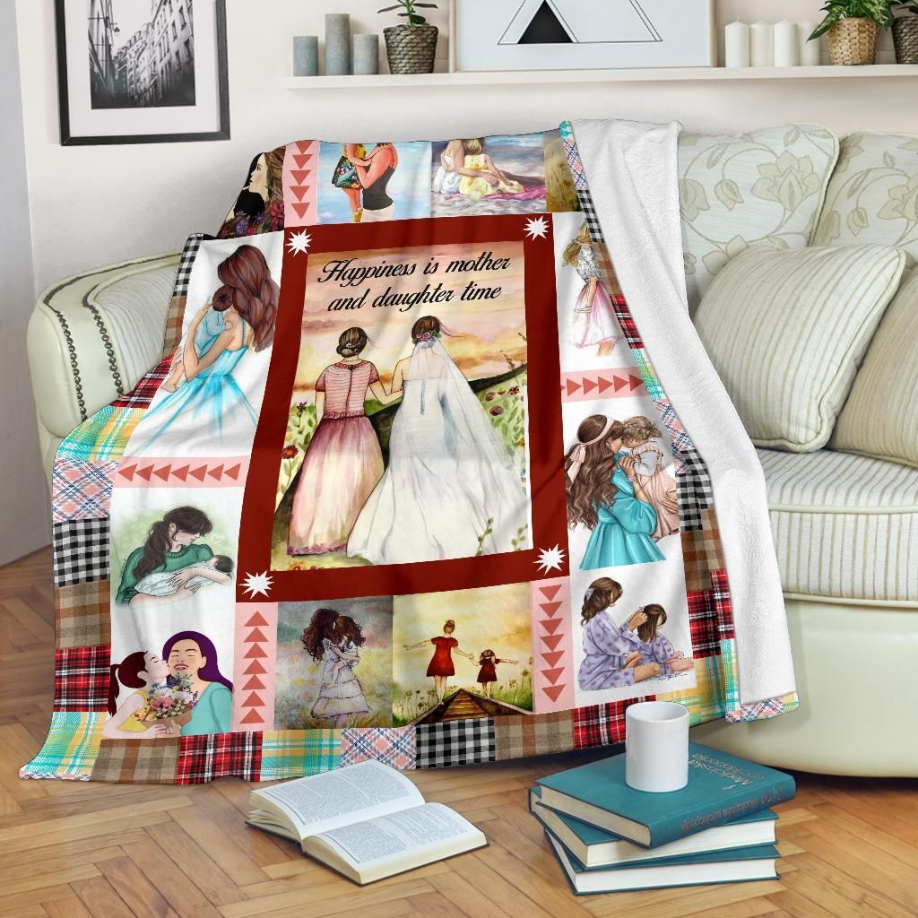 Mother And Daughter Sherpa Fleece Blanket