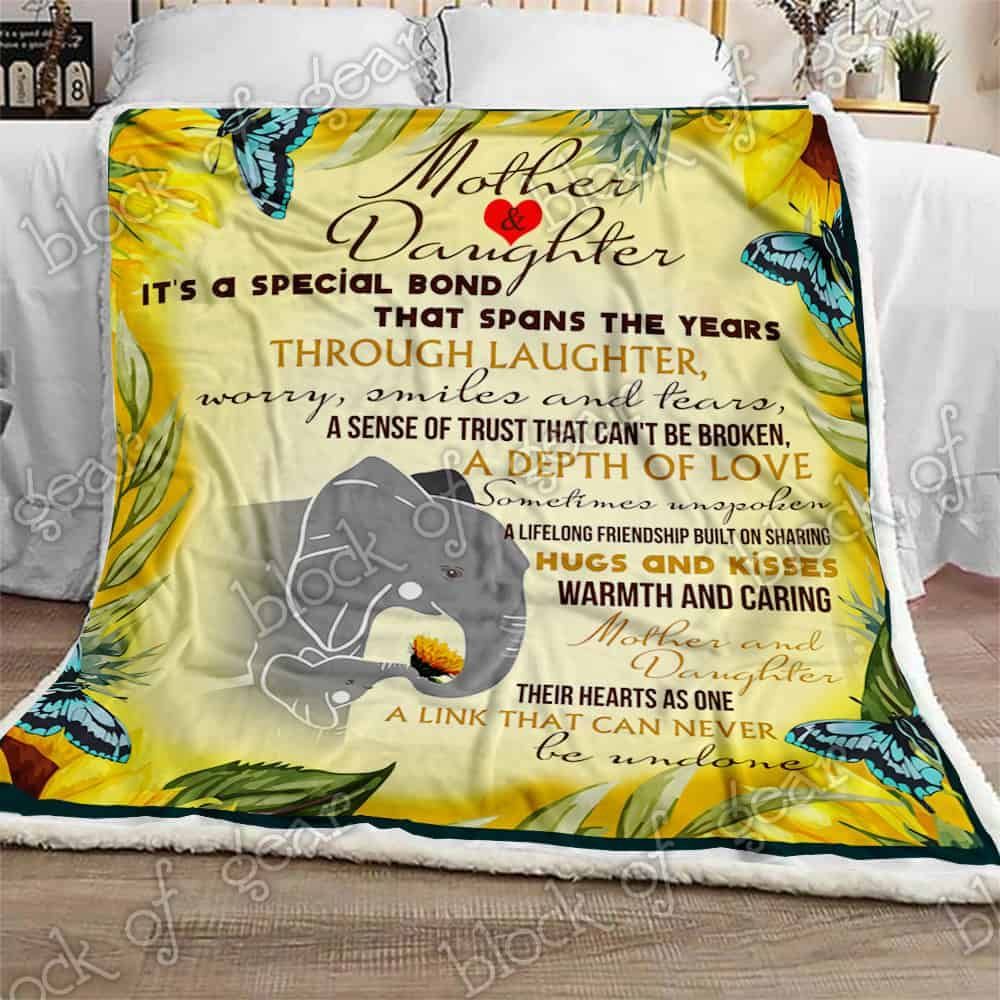 Mother And Daughter Fleece Blanket