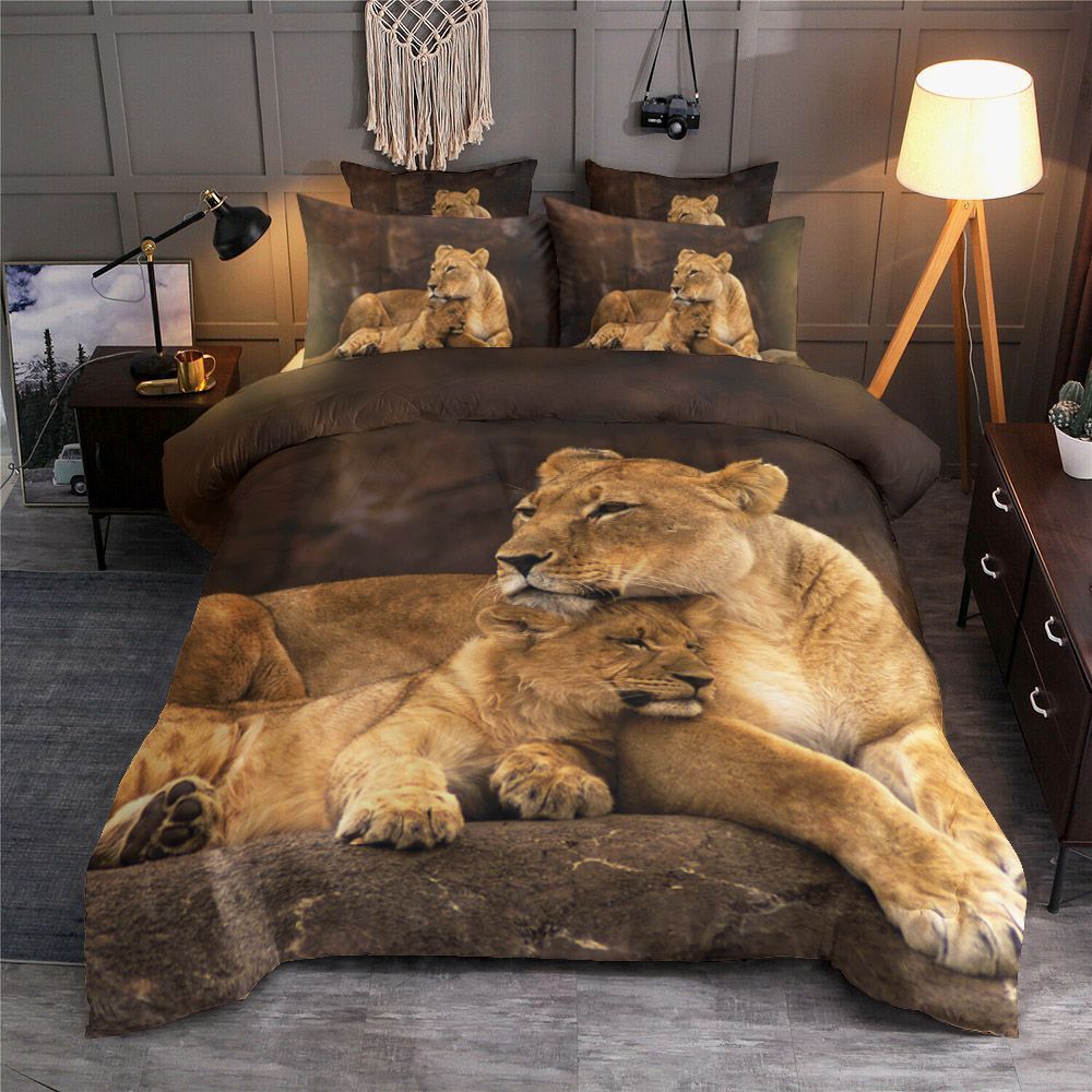 Mother And Son Lion Bedding Set