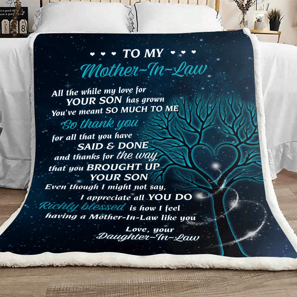 Mother In Law Sherpa Fleece Blanket