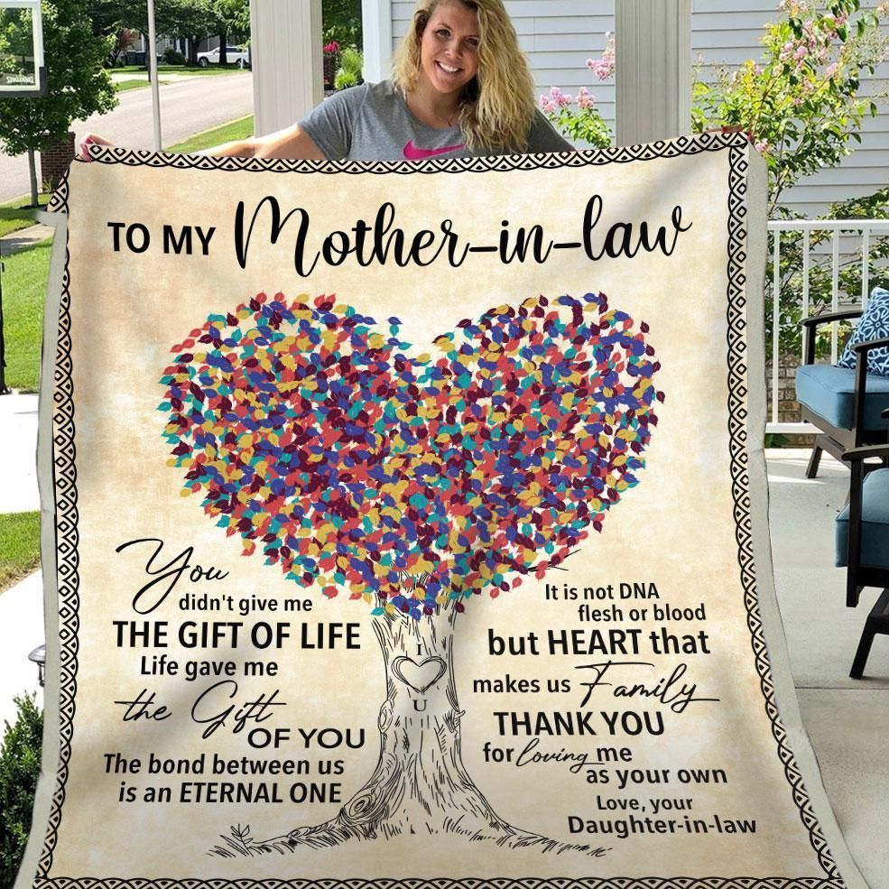 Mother In Law Thanks For Loving Me As Your Own Sherpa Fleece Blanket