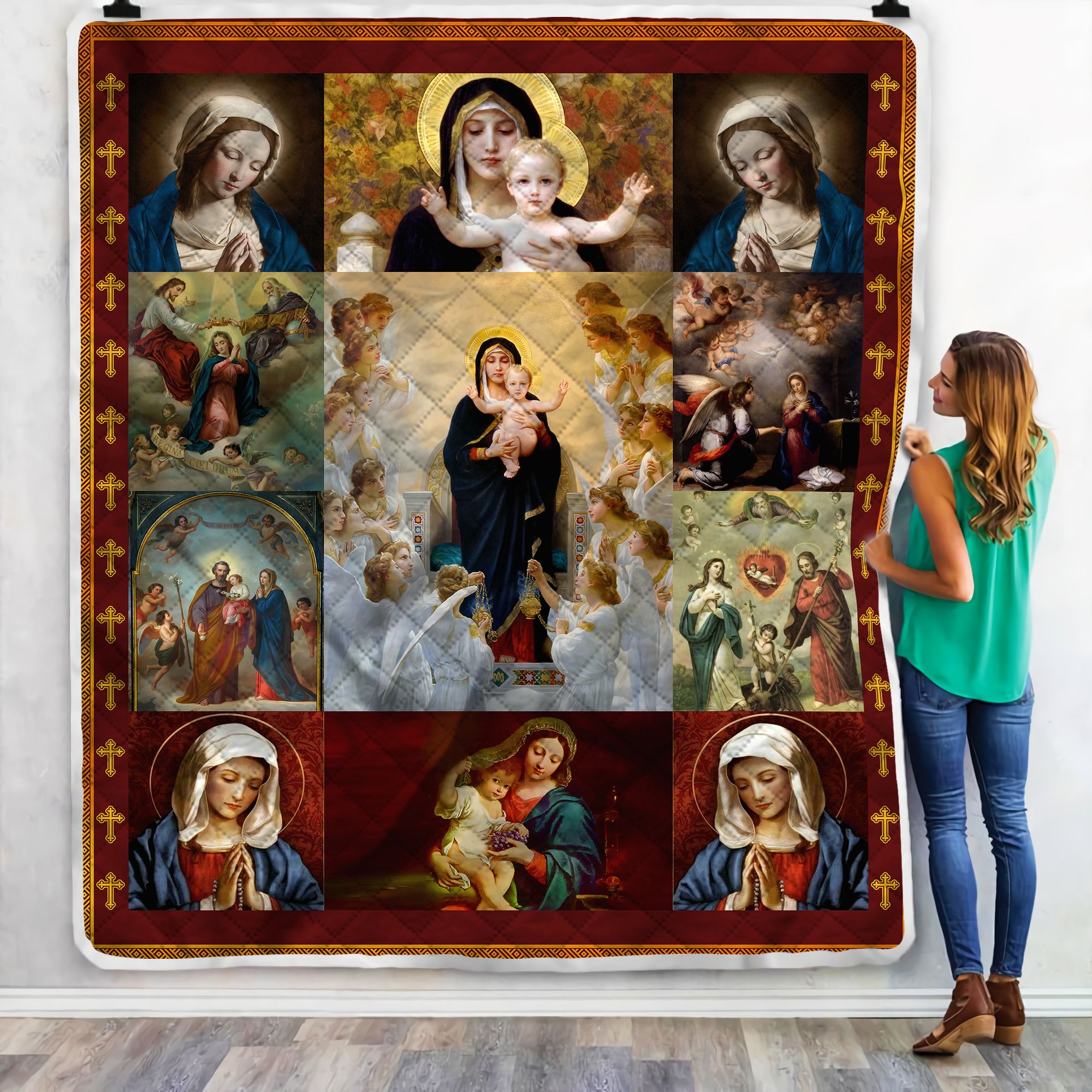 Mother Maria Fleece Blanket