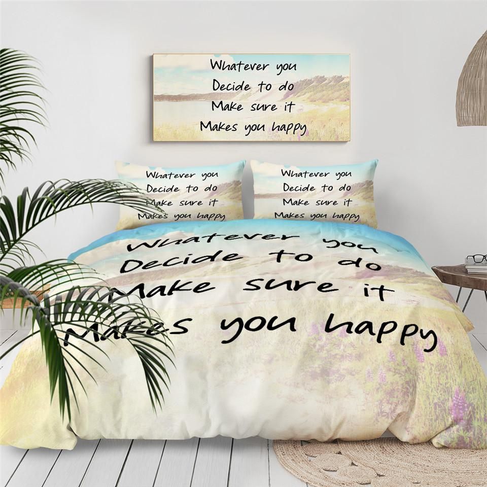Motivated Quotes Decide To Do Make Sure It Bedding Set