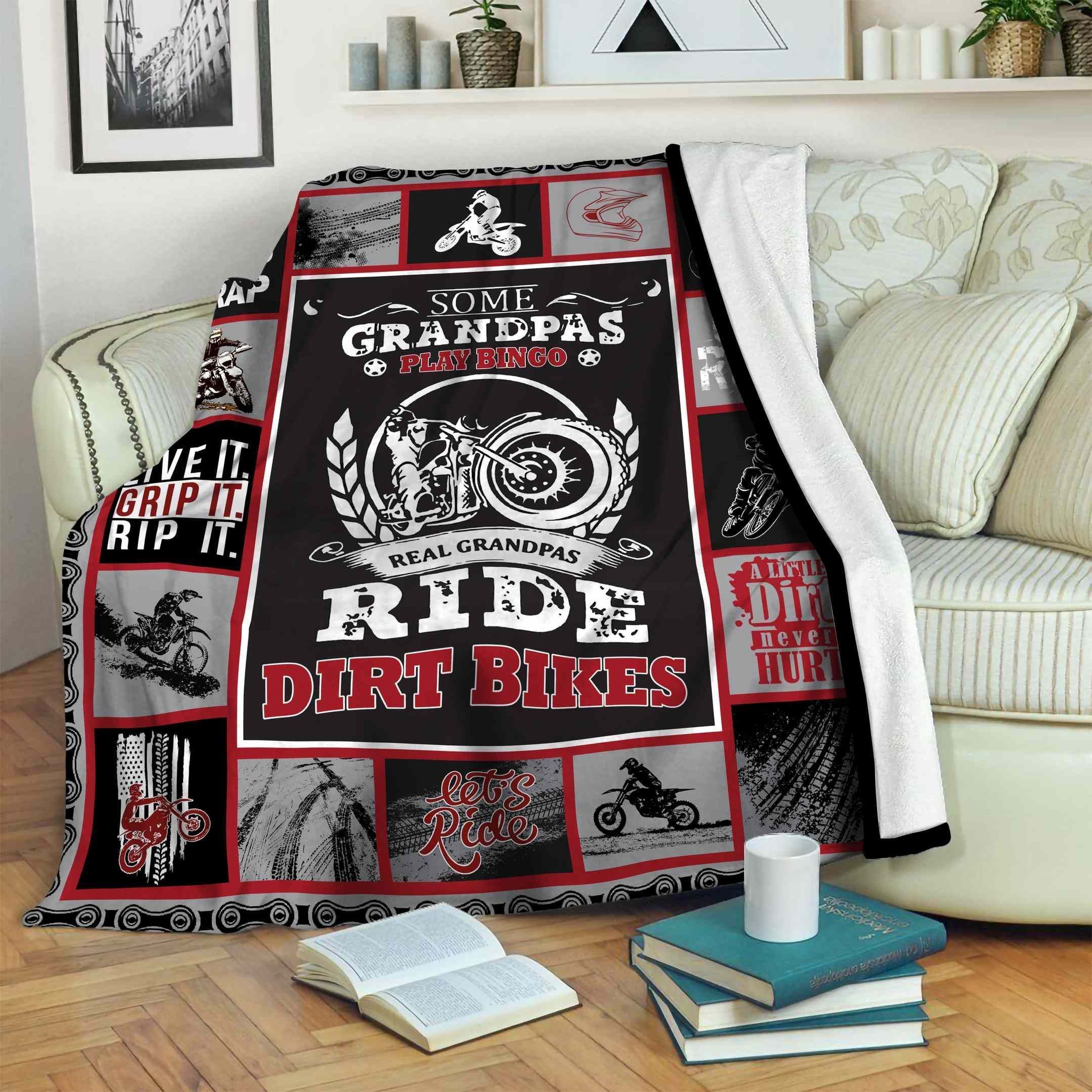 Motobike Fleece Blanket