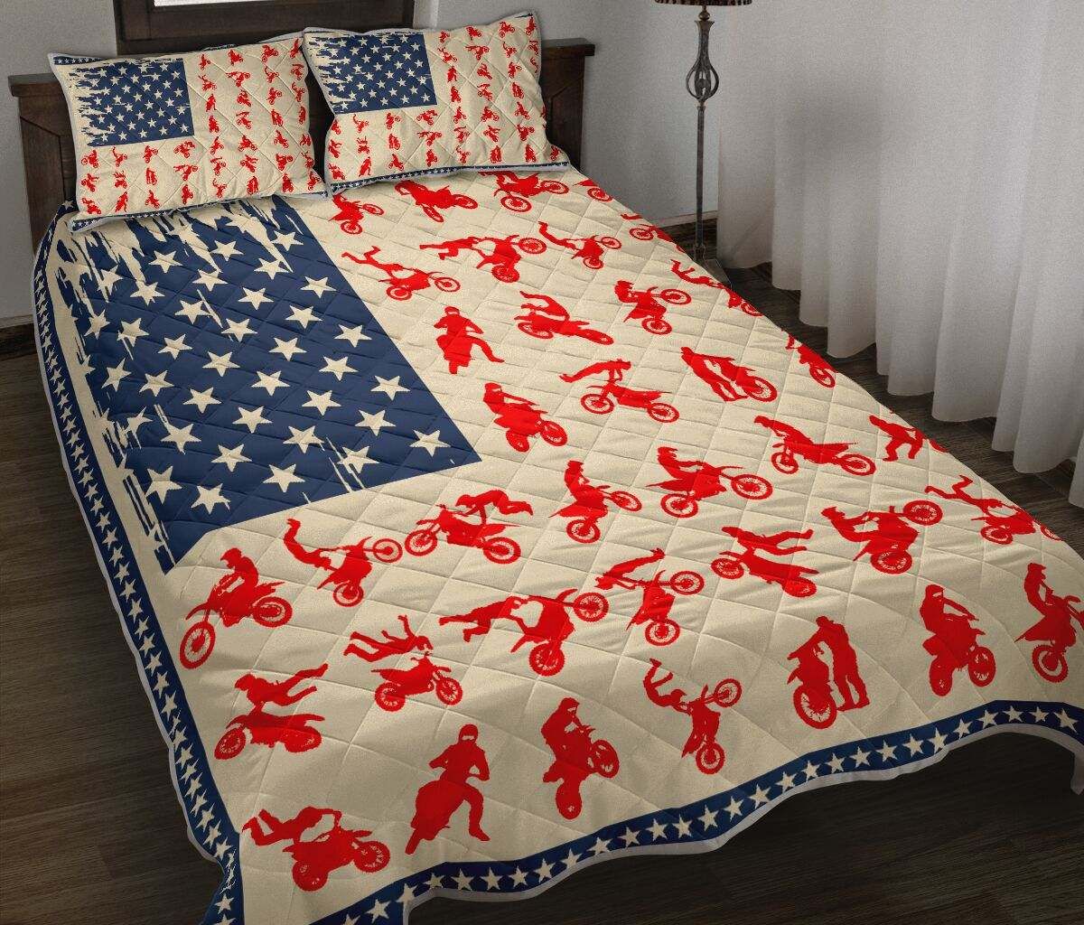 MOTOCROSS AMERICAN FLAG QBS DHC281111082DD