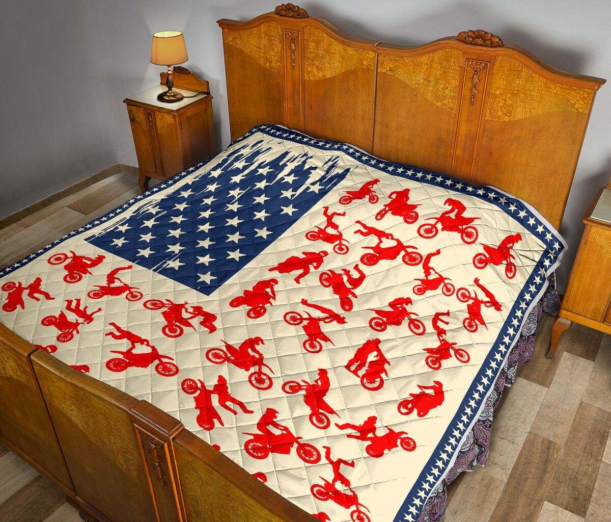 MOTOCROSS AMERICAN FLAG QUILT DHC281110992DD