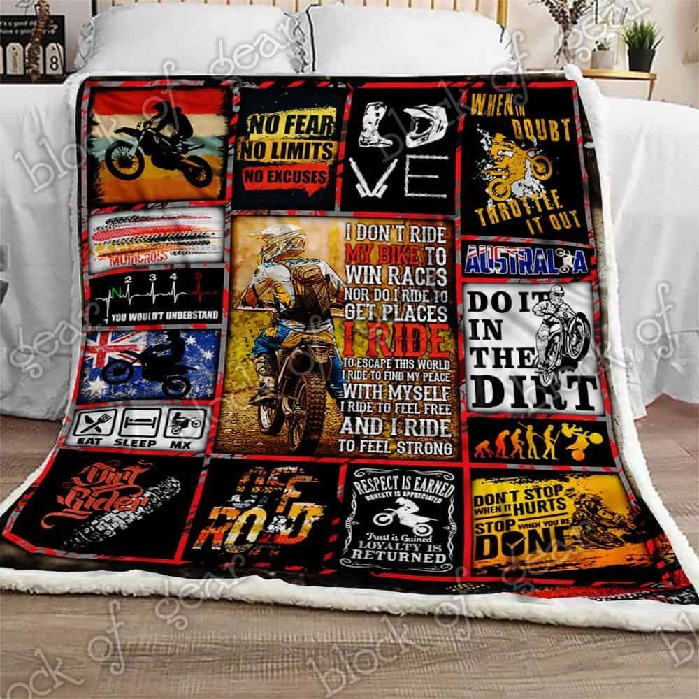 Motocross Australia Fleece Blanket