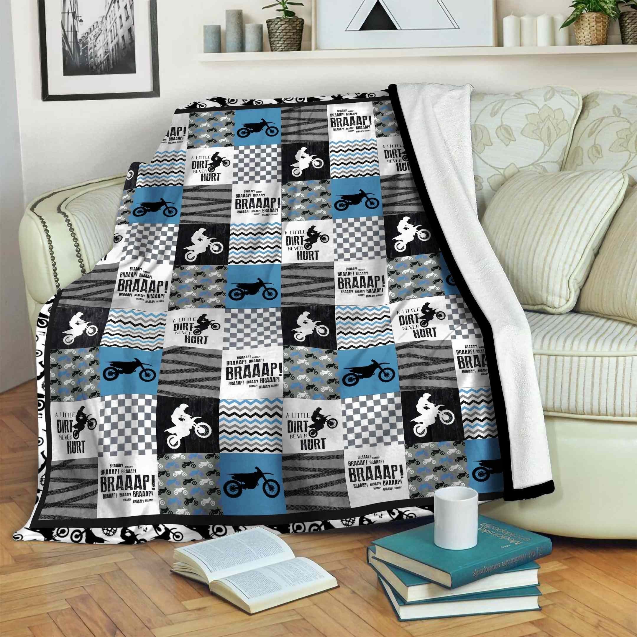 Motocross Fleece Blanket