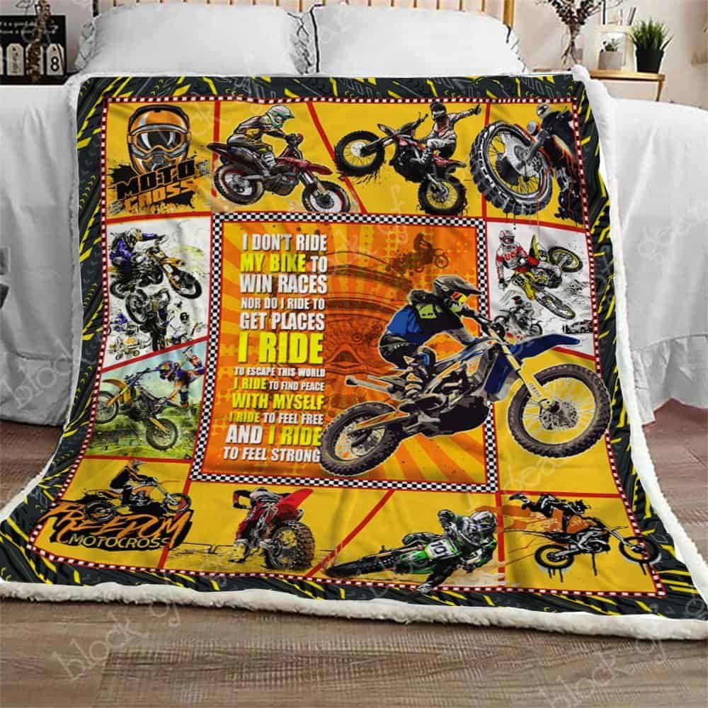 Motocross Fleece Blanket