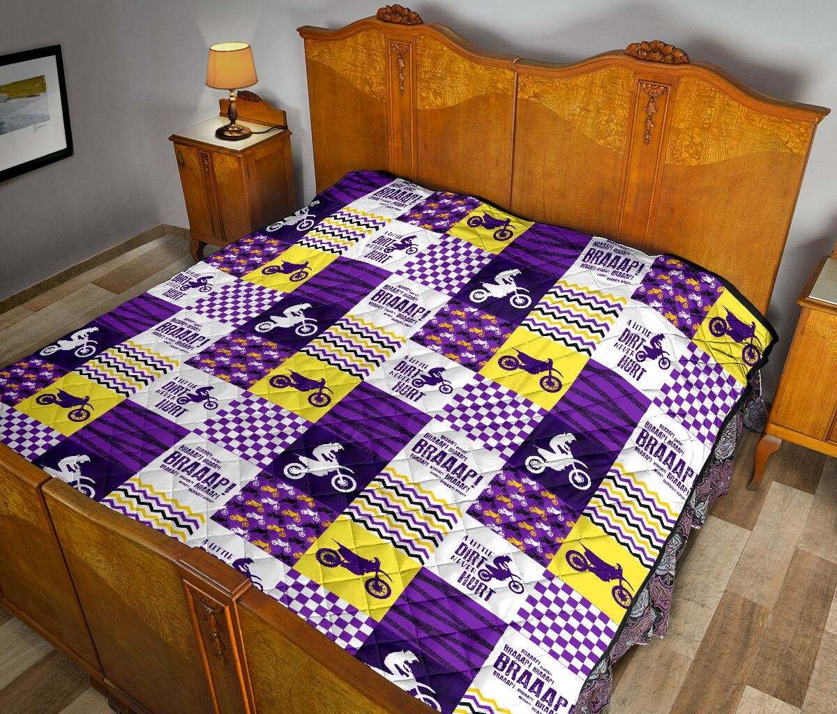MOTOCROSS MK PURPLE YELLOW QUILT DHC281111226DD