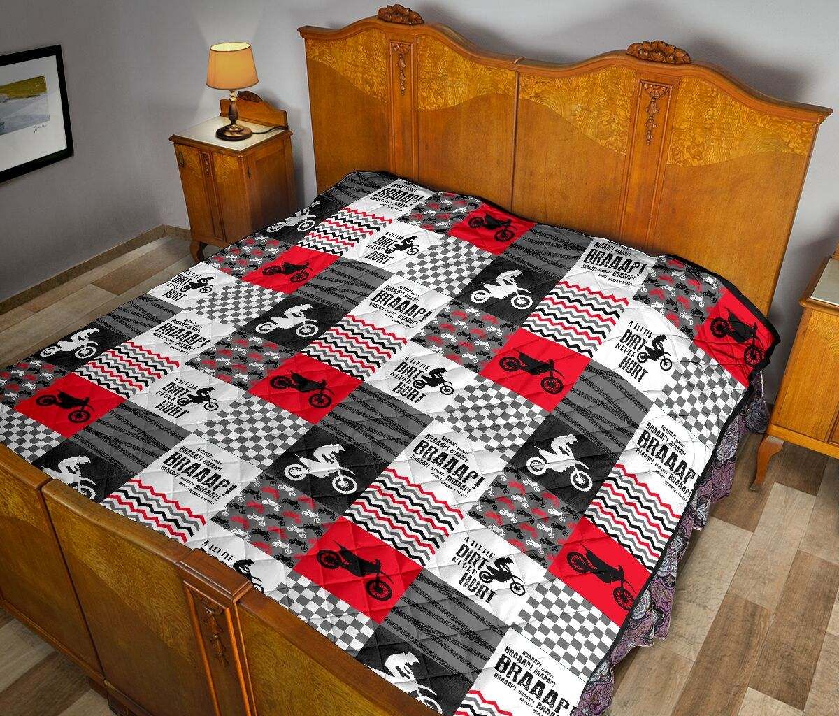 MOTOCROSS MK RED GREY QUILT DHC281111127DD