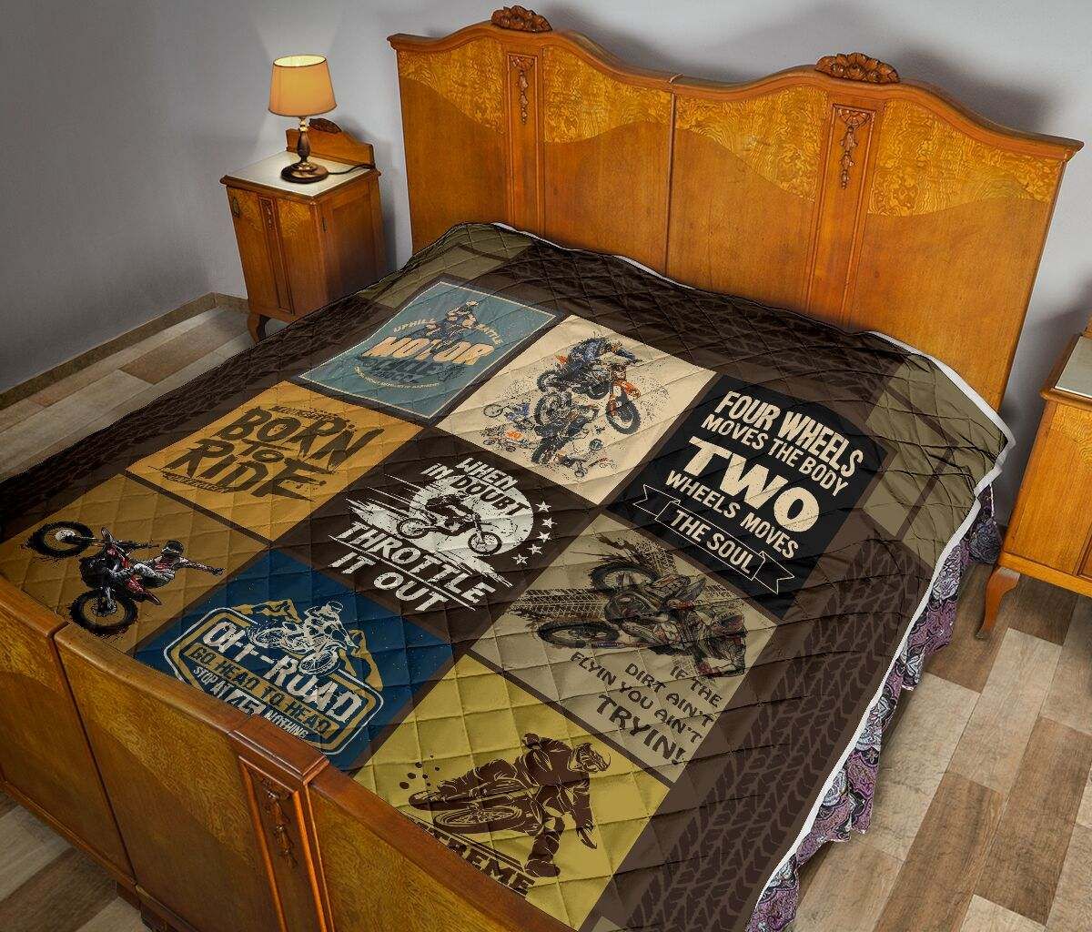 MOTOCROSS TIRE TRACK QUILT DHC281111206DD