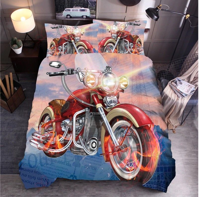 Motocycle Bedding Set
