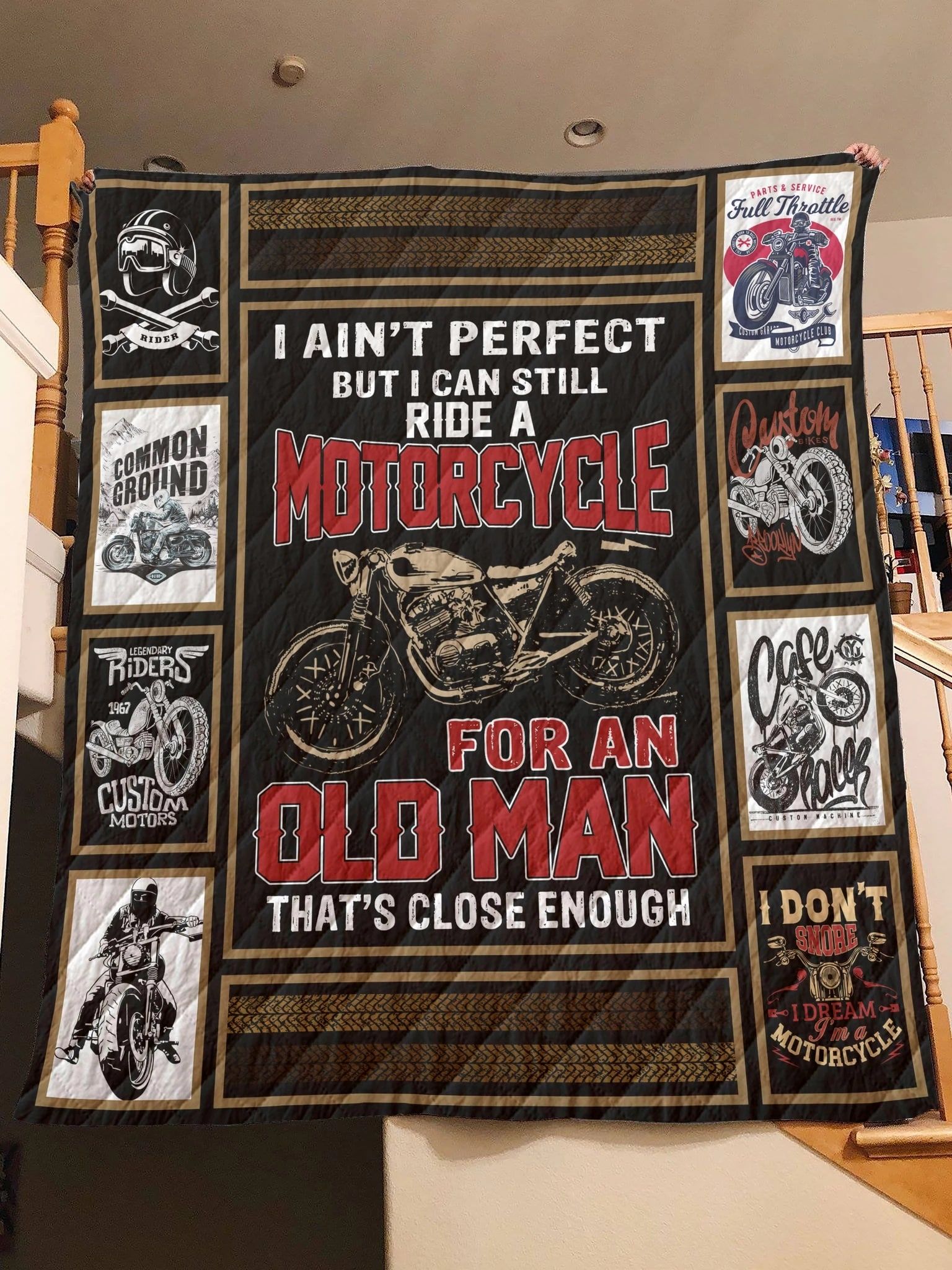 Motorbike For An Old Man Quilt Blanket DHC3112937TD