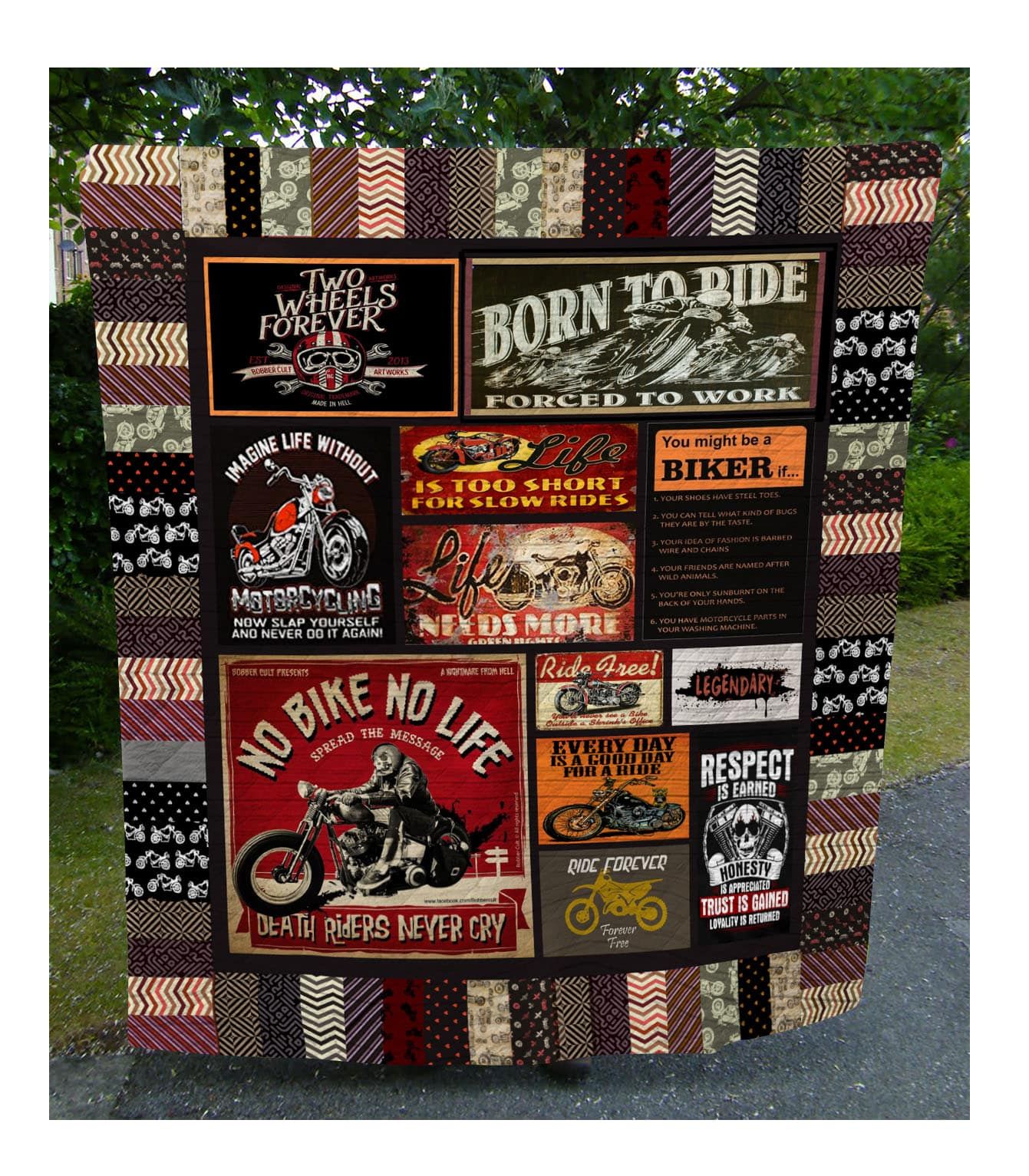 Motorbike You Might Be A Biker Quilt Blanket DHC3112935TD