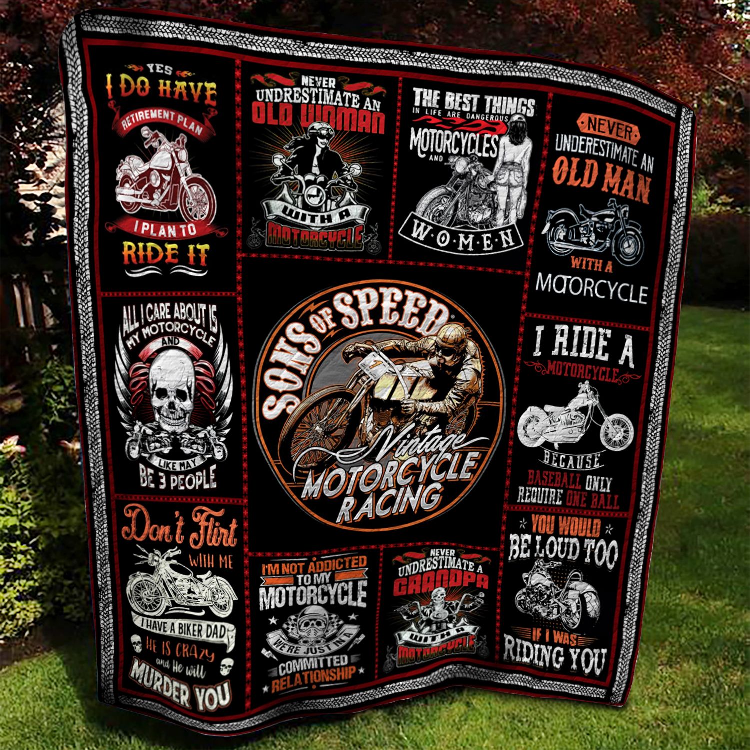 Motorcycle BBB070922 Quilt Blanket