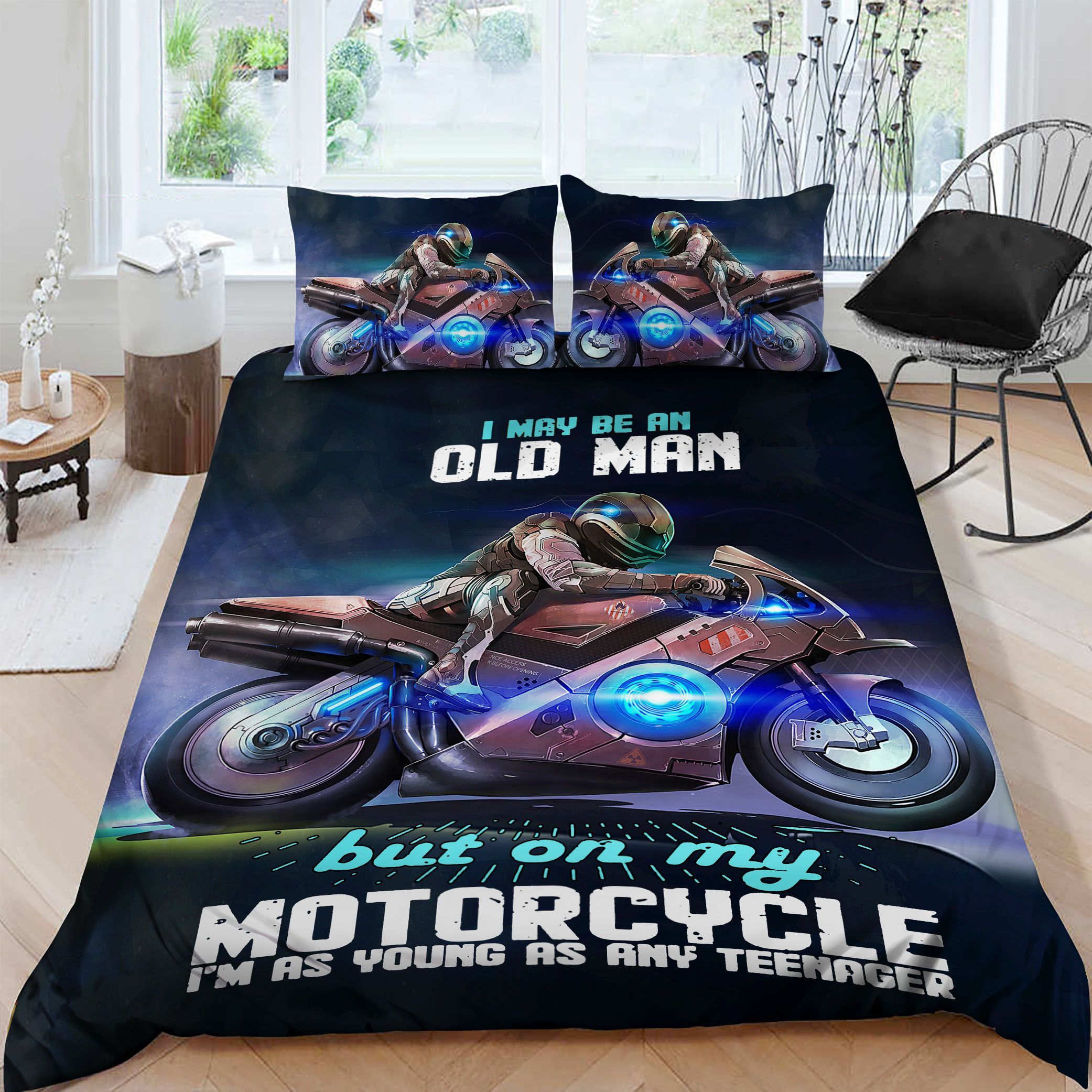 Motorcycle Bedding Set