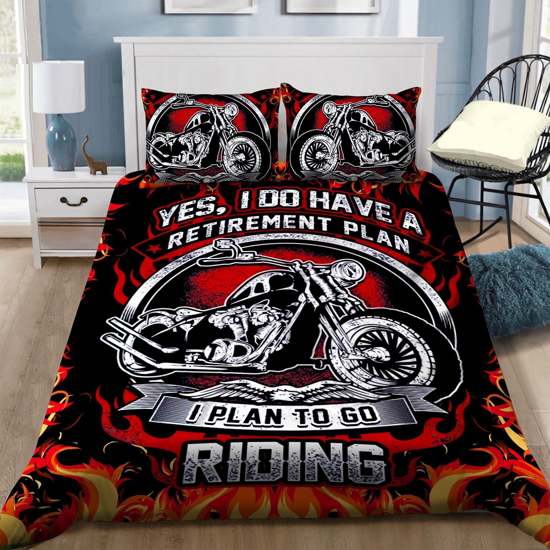 Motorcycle Bedding Set