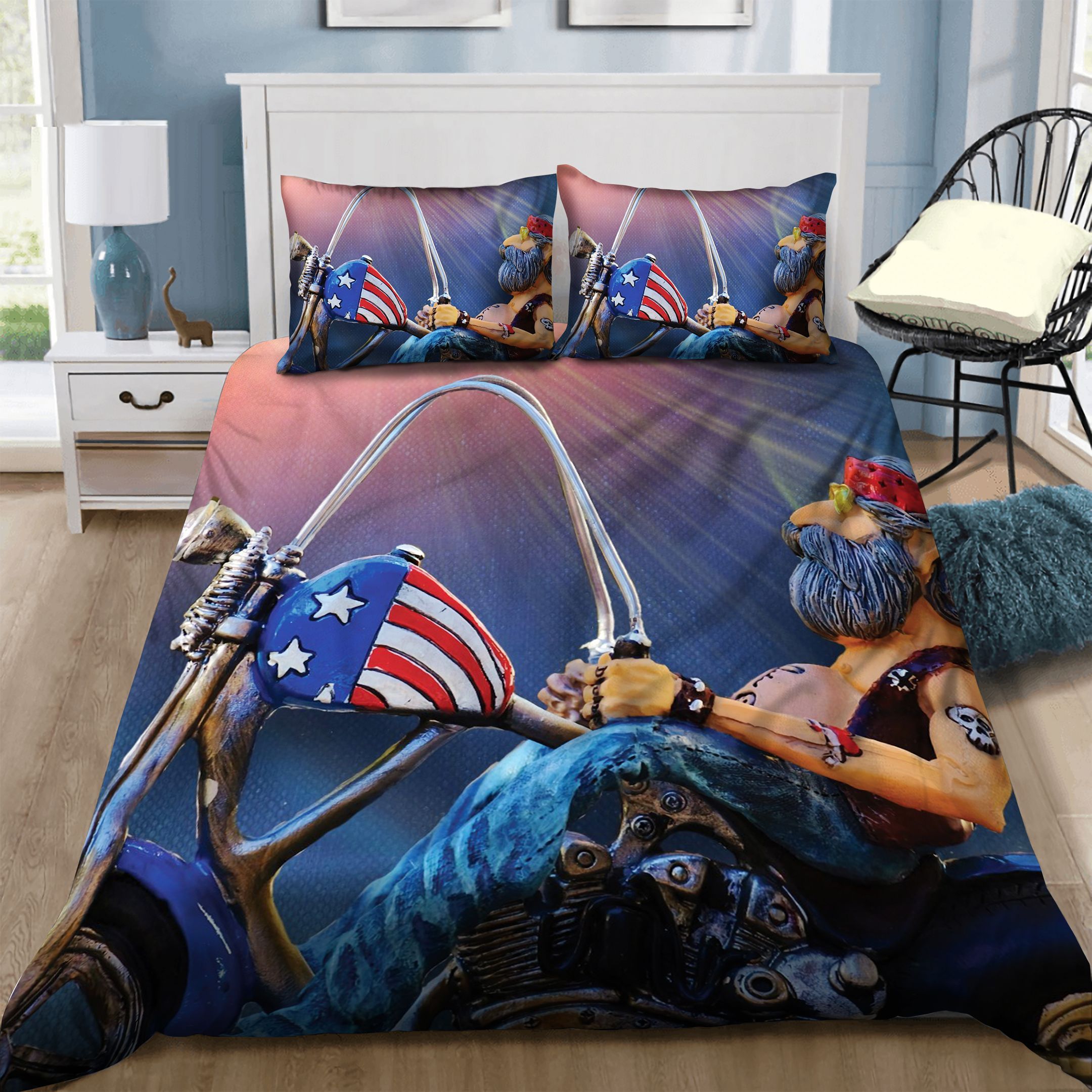 Motorcycle Bedding Set